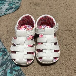 White Kids Sandals